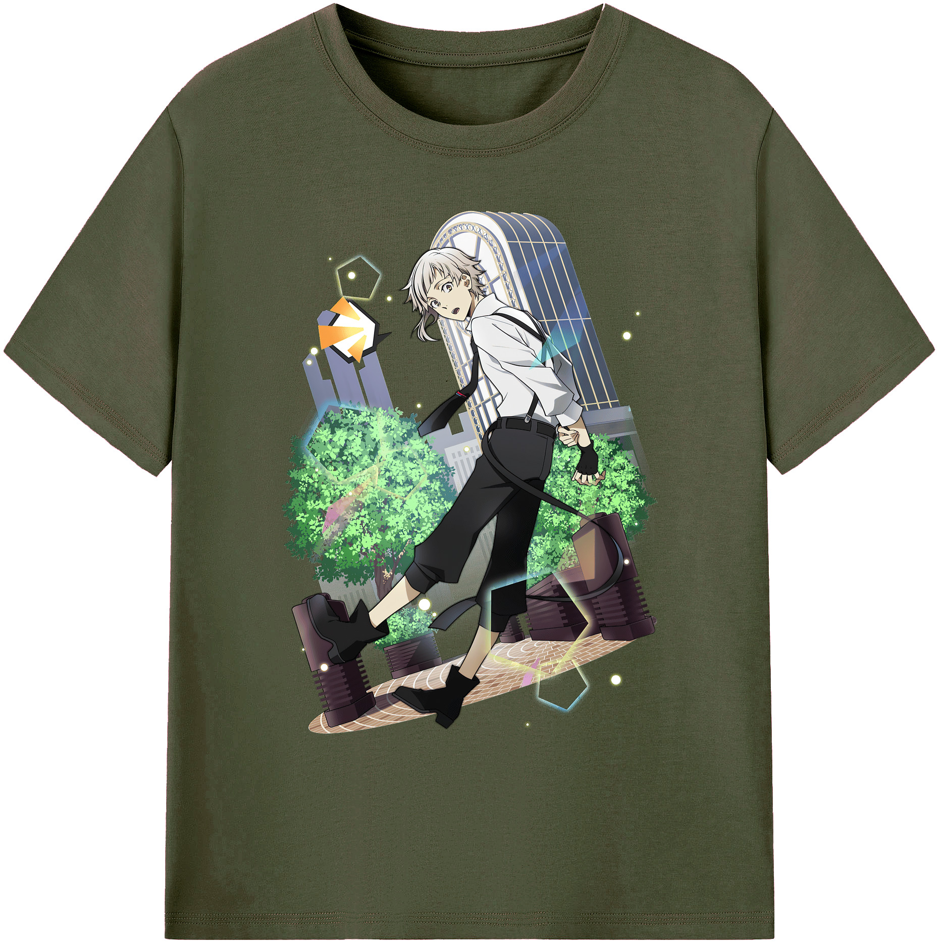 （画像用） 文豪ストレイドッグス Bungo Stray Dogs 綿100％ メンズ半袖Tシャツ｜肌触りやわらか＆通気性